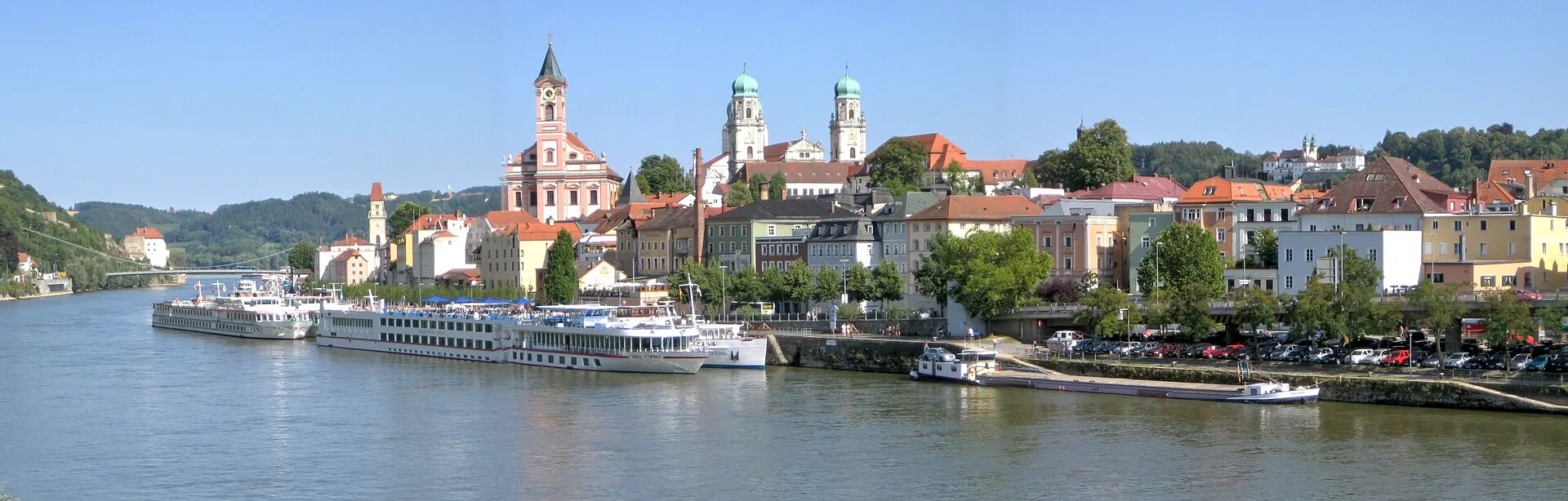 Panorama der Passauer Altstadt mit Dom